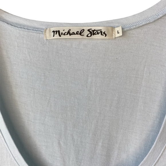 Michael Stars LARGE Blue Ombre Tie Dye Sleeveless Tank Ultra Maxi Long Dress - Picture 8 of 11